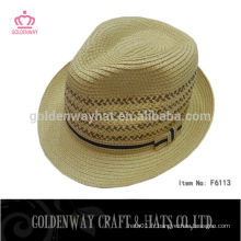 Trilby fedora hat chapeaux en papier kaki